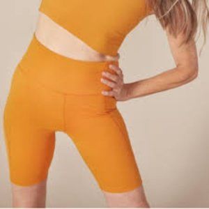 Rare Marigold Girlfriend Collective Bike Shorts